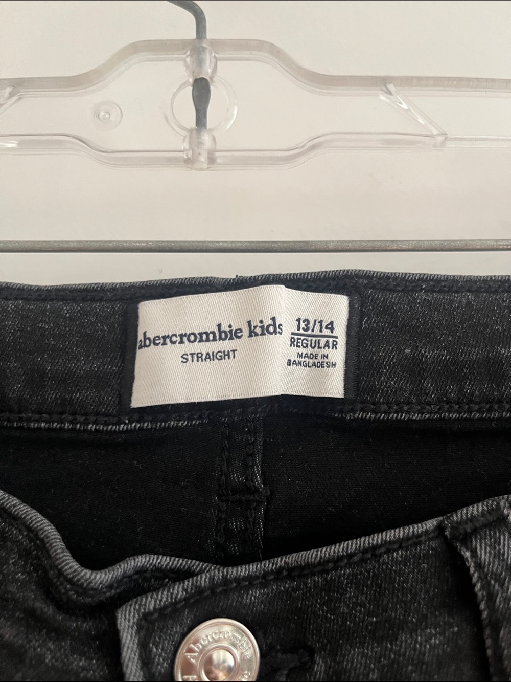 abercrombie kids Black Straight Jeans